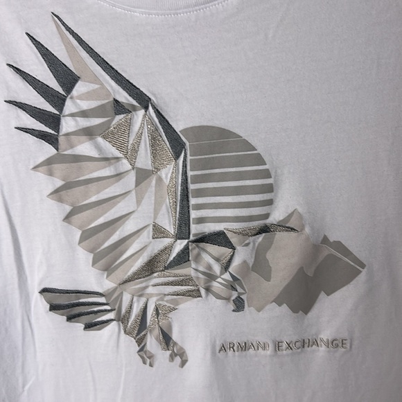 Armani Exchange women long sleeve t shirt ,white,logo ,EC, 100 cotton, casual - Picture 4 of 13